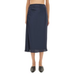 DRAPED MIDI SKIRT
