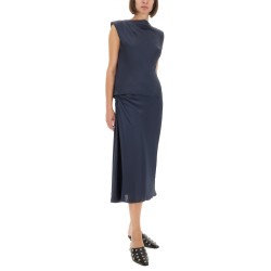 DRAPED MIDI SKIRT