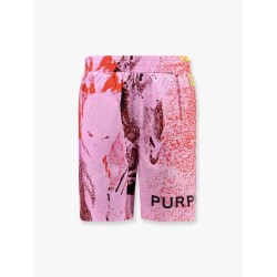 Pull-on multicolor lyocell shorts