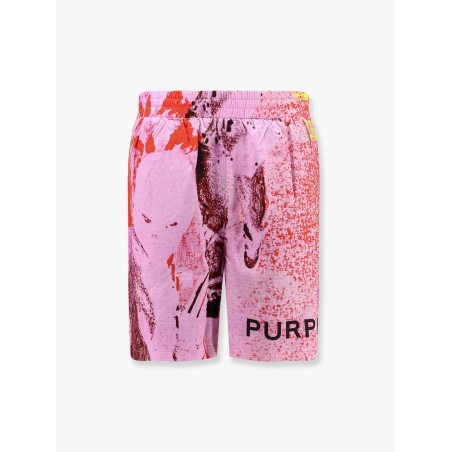 Pull-on multicolor lyocell shorts
