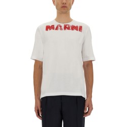 COTTON T-SHIRT WITH MAXI PRINT