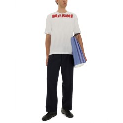 COTTON T-SHIRT WITH MAXI PRINT