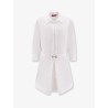 Cotton short dress with Horsebit detail