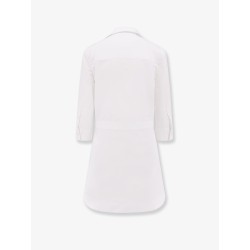 Cotton short dress with Horsebit detail