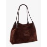 Libra S Arnica suede shopping bag