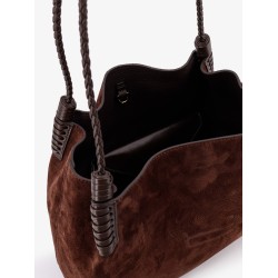 Libra S Arnica suede shopping bag