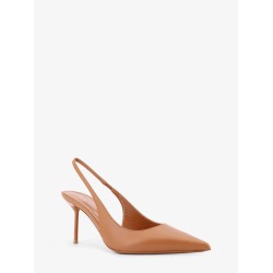 Lidia 70 leather decolleté slingback