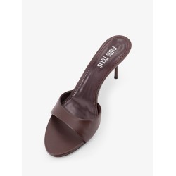 Lidia Mule 70 leather heel sandals