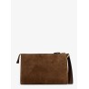 Suede clutch