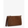 Suede clutch