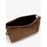 Suede clutch