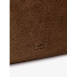 Suede clutch