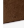 Suede clutch