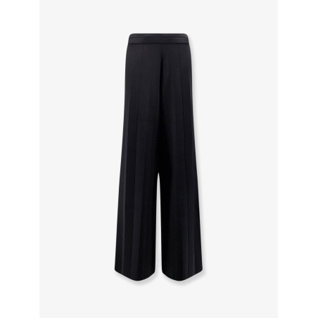 Lama viscose blend trousers