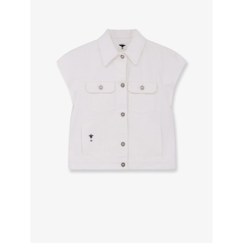 Cotton sleeveless jacket