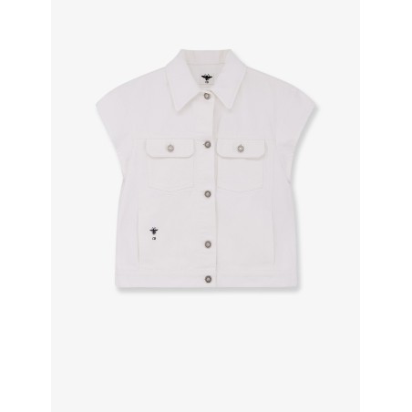 Cotton sleeveless jacket