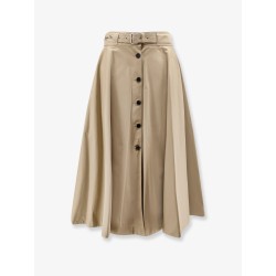 Cotton midi skirt