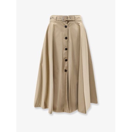 Cotton midi skirt