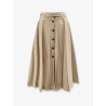 Cotton midi skirt