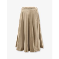 Cotton midi skirt