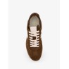 Low-top suede sneakers