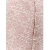 Macrocannage cotton blend tweed mini skirt