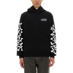 STACKED BONES PRINT HOODIE