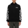 STACKED BONES PRINT HOODIE