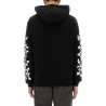 STACKED BONES PRINT HOODIE