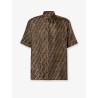 Silk shirt with all-over FF logo