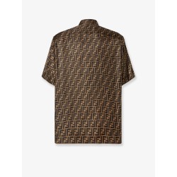 Silk shirt with all-over FF logo