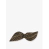 Silk twill hair clip with FF motif