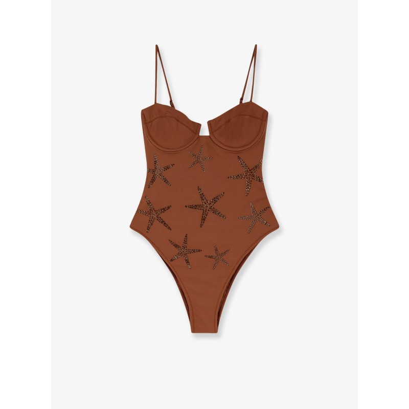 Medea One-Piece Swimsuit with Strass Starfish Motif