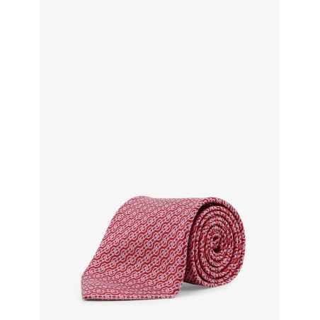Silk tie with Trofeo print