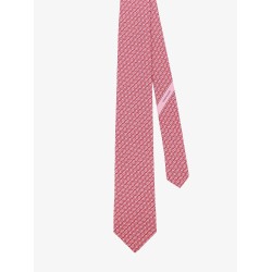 Silk tie with Trofeo print