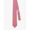 Silk tie with Trofeo print