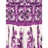Cotton midi dress with Maiolica print
