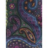 Chenille t-shirt with multicolor print