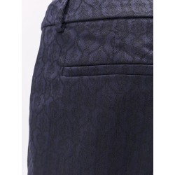 Wool trousers with iconic motif