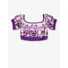 Cotton top with Maiolica print