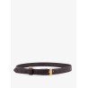 Leather belt with Intrecciato motif