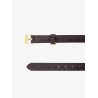 Leather belt with Intrecciato motif