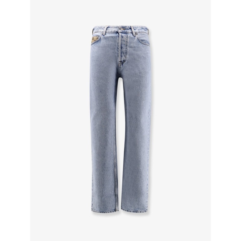 Jeans with GG inserts