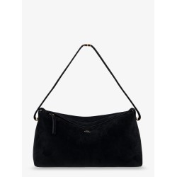 Scoop suede clutch