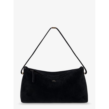 Scoop suede clutch