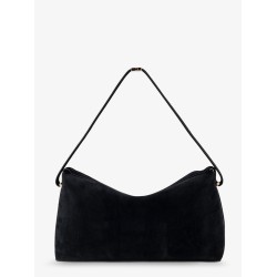 Scoop suede clutch
