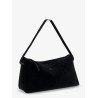 Scoop suede clutch