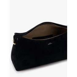 Scoop suede clutch