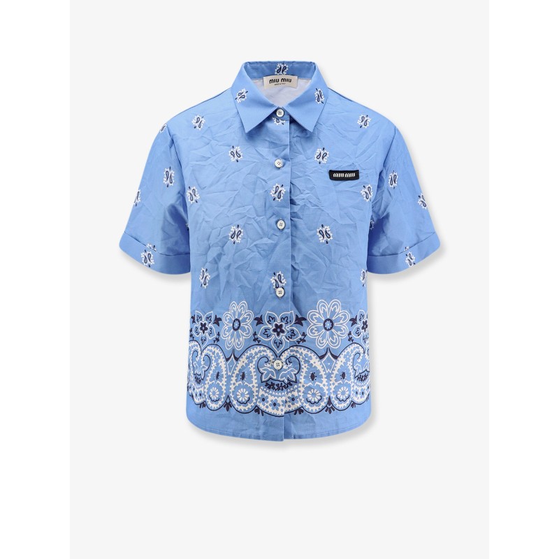 Bandana cotton and linen shirt