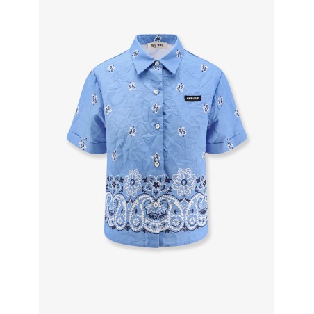 Bandana cotton and linen shirt